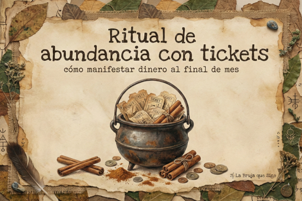 Ritual de abundancia con tickets: cómo manifestar dinero