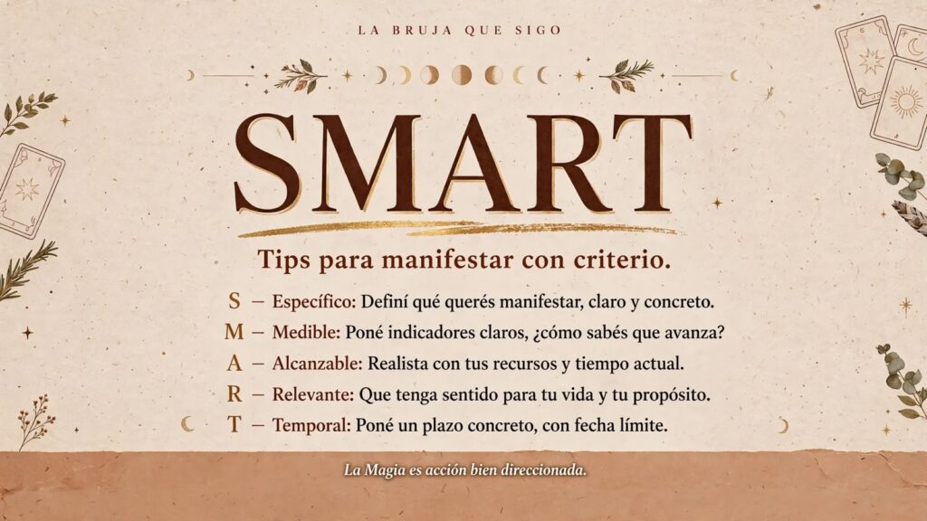 objetivos SMART aplicados a los trabajos de magia cotidiana